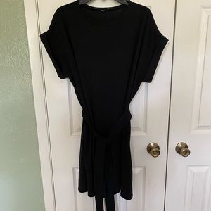 ELOQUII Belted T-Shirt Dress